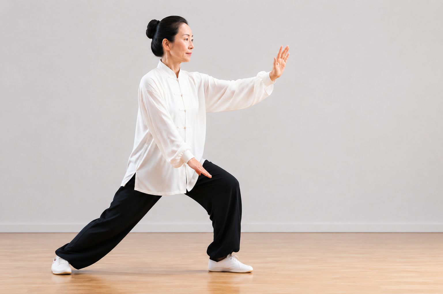 Brush Knee tai chi exercise demonstration