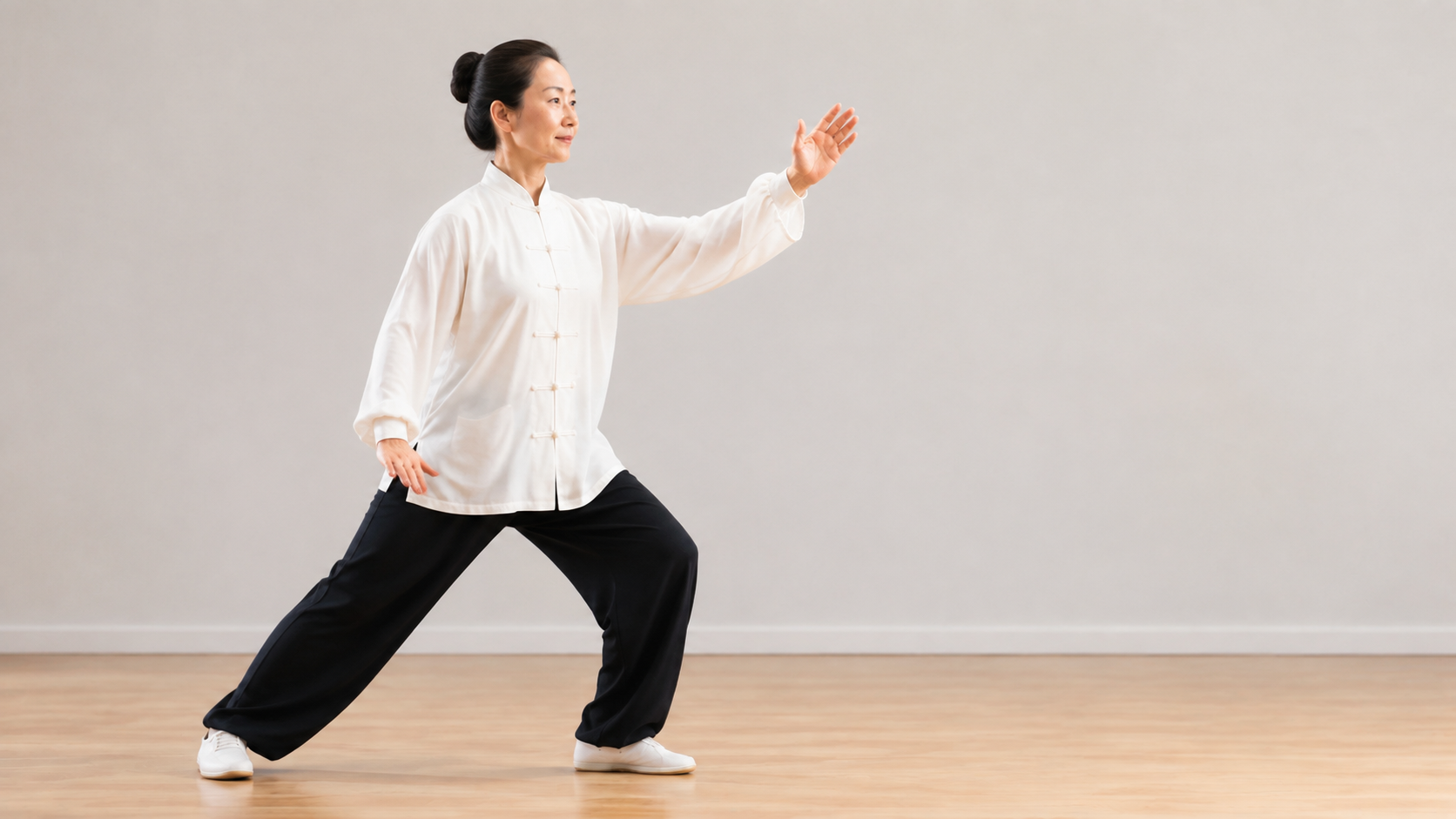 Parting the Wild Horse’s Mane tai chi exercise demonstration
